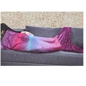 Sequin Mermaid Tail Throw-NWT